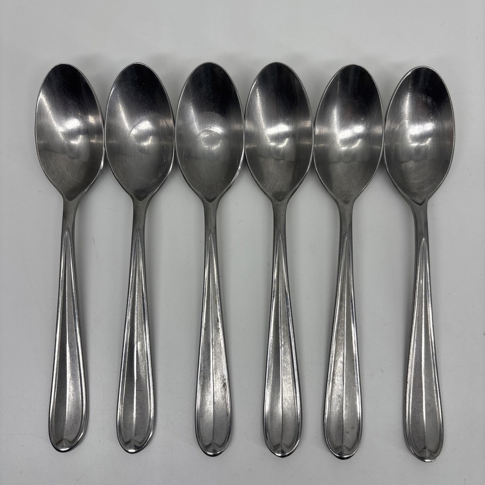 Oneida 18/0 Stainless DYLAN Spoons Place Oval Soup Set Of 6